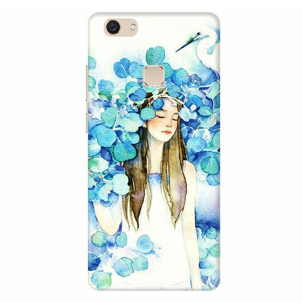 Ốp Lưng Dành Cho Điện Thoại Vivo V7 Plus - Cô Gái Lá Xanh