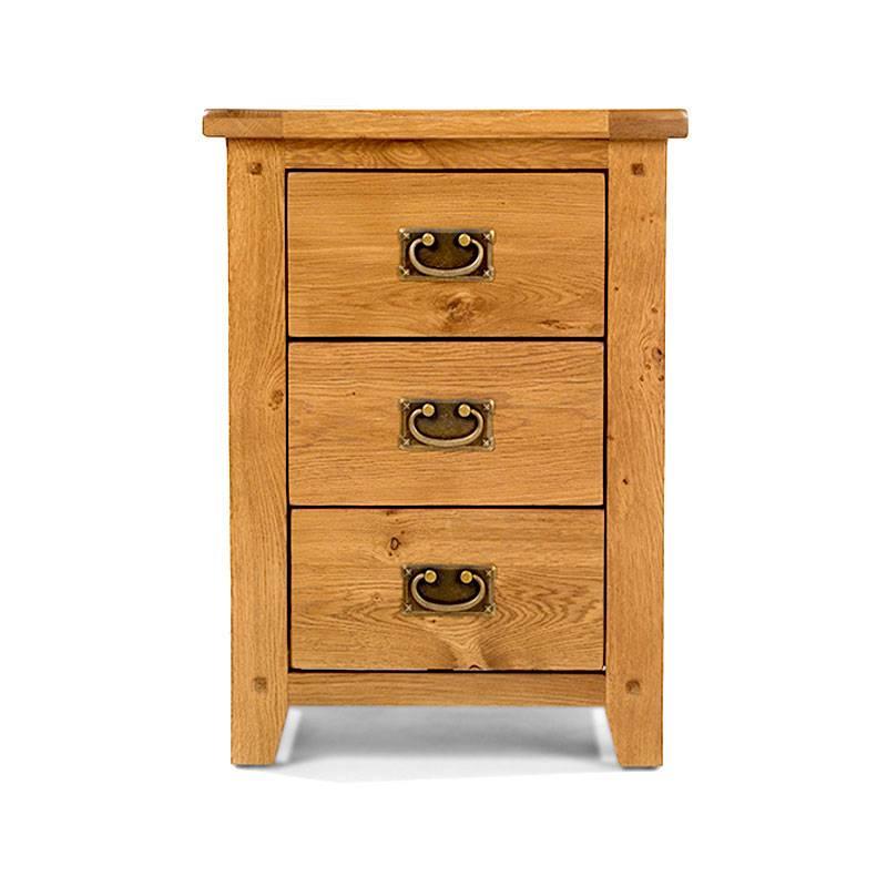 Tủ Đầu Giường Rustic 3 Hộc Gỗ Sồi IBIE