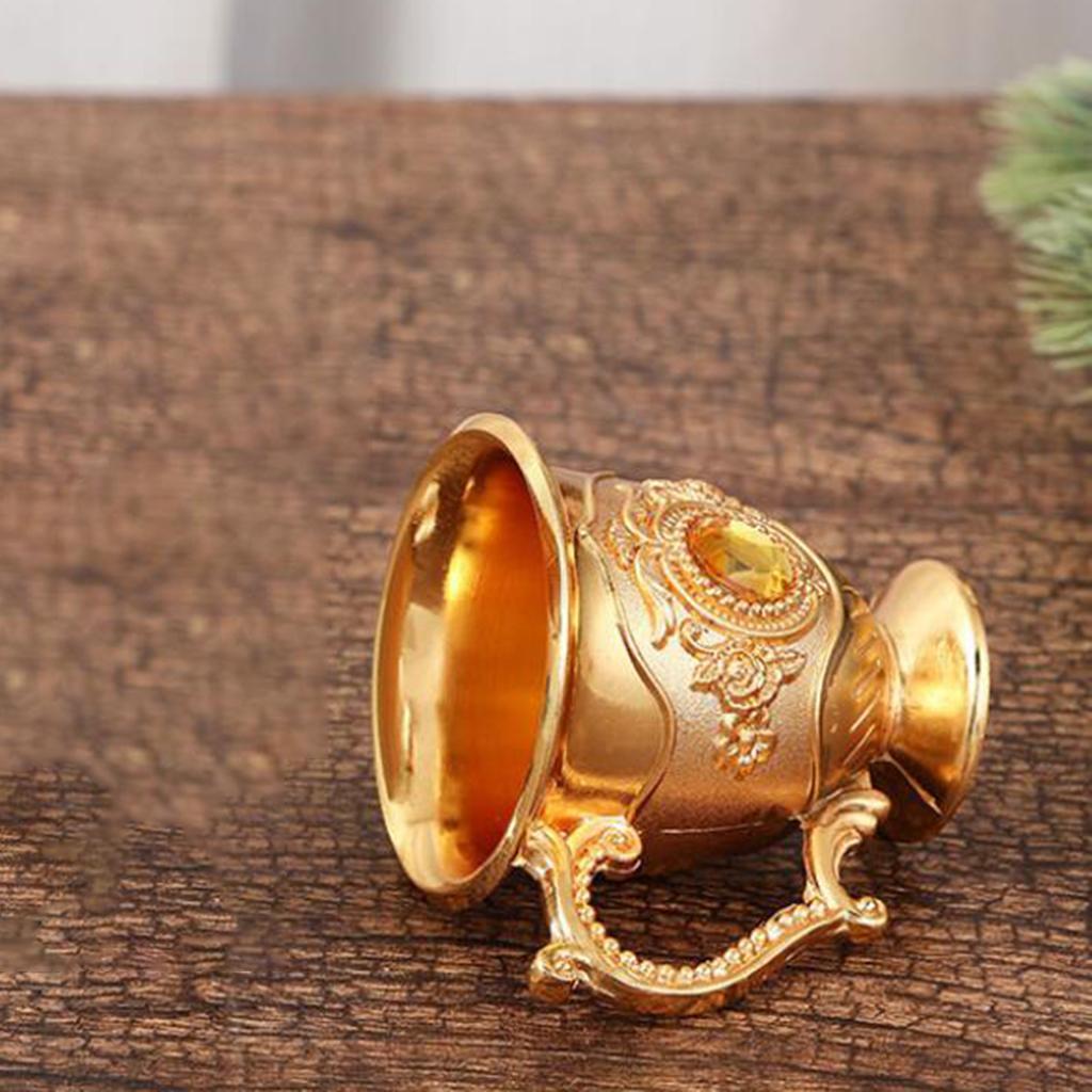 2x Wine Cup Liquor Glass Engraved Wine Glass European Style for Room Bar