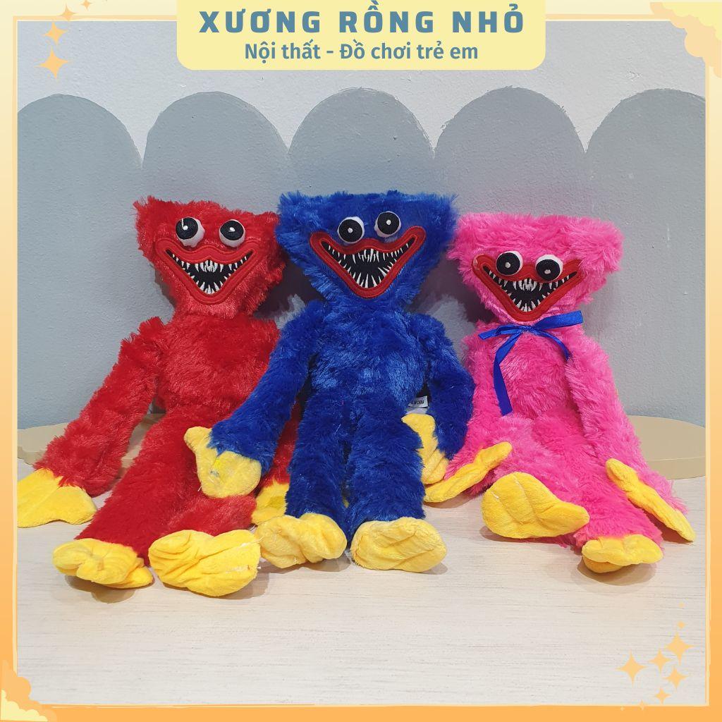 Thú Bông Huggy Wuggy Lông Mịn 40cm - nhân vật game Poppy Playtime đáng yêu cho bé