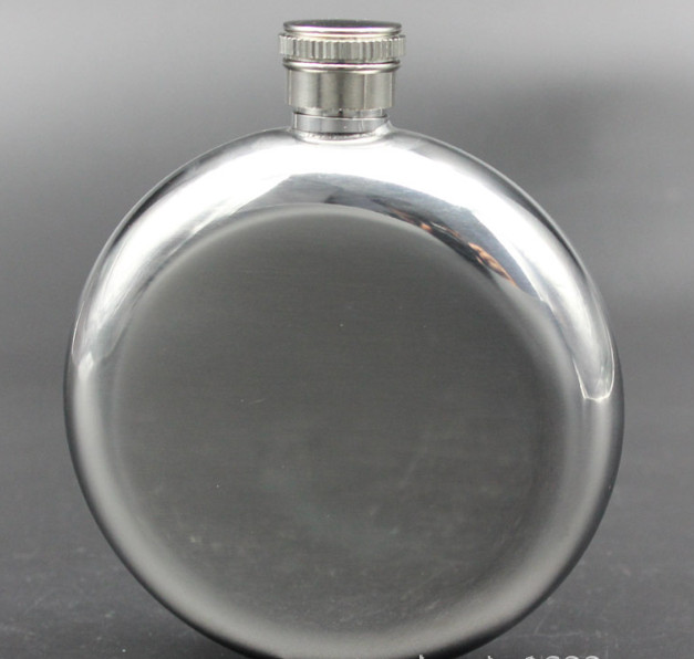 Bình đựng rượu Hip Flask Inox hình tròn độc đáo 140ml