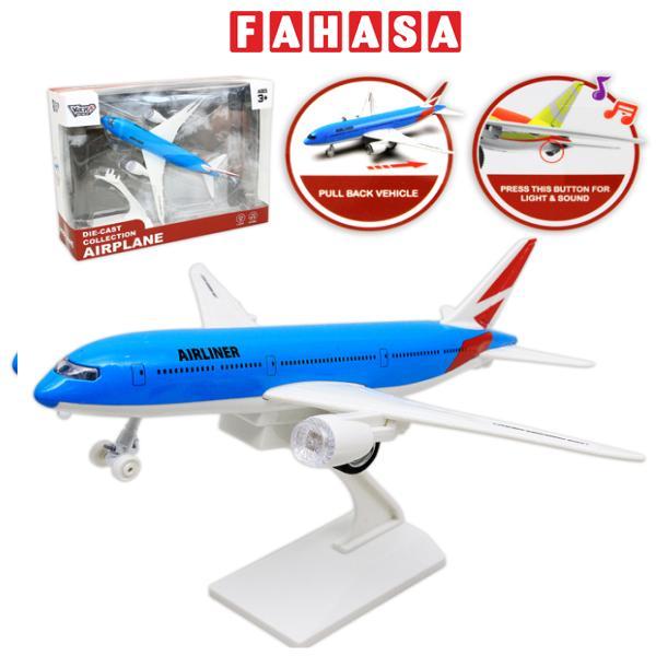 Đồ Chơi Mô Hình Máy Bay Thương Mại Có Đèn Và Âm Thanh - Vecto VT665 - Màu Xanh Dương