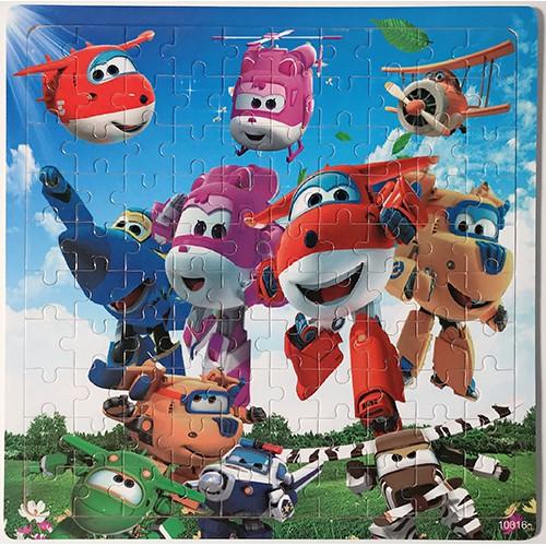 Tranh Xếp Hình Đội Bay Siêu Đẳng Super Wings 9 16 40 60 100 200 Mảnh Ghép Hình Xếp Hình Cho Bé