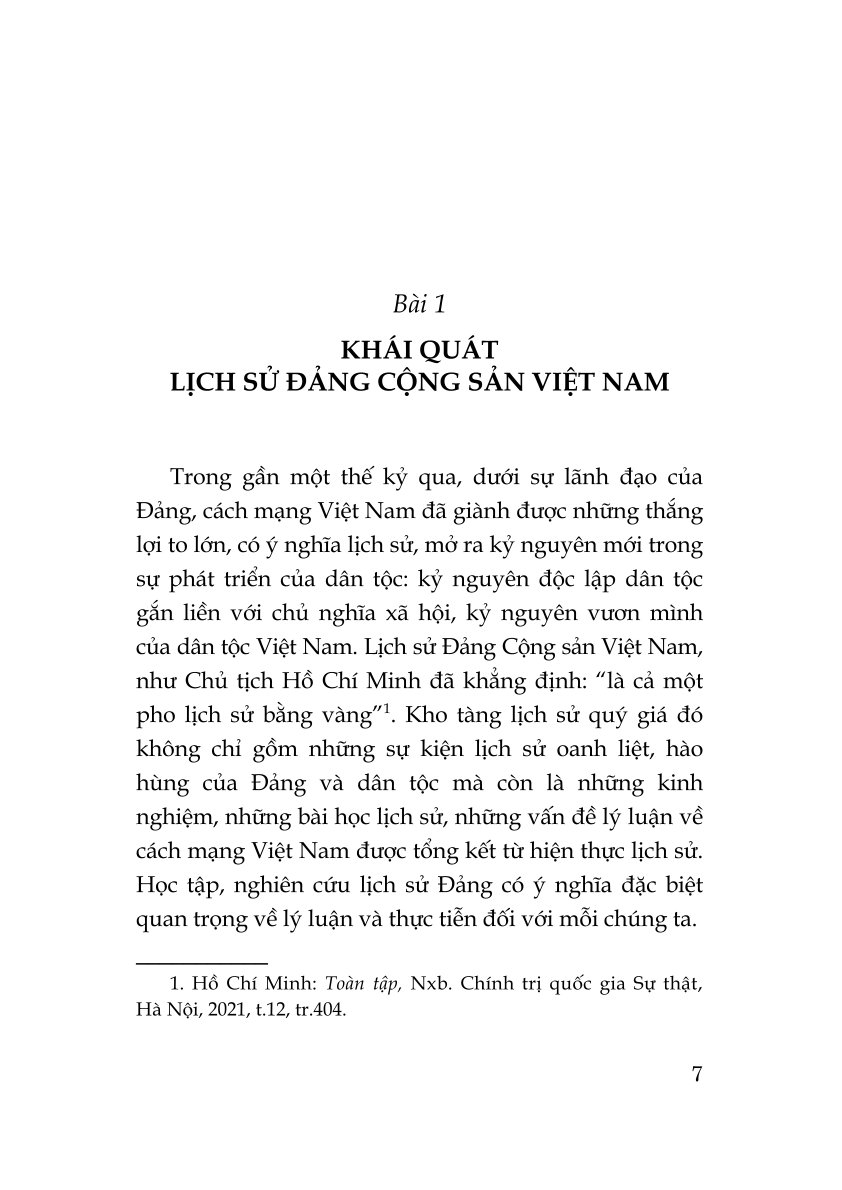 Tài liệu bồi dưỡng nhận thức về Đảng (Xuất bản lần thứ 24 có sửa chữa, bổ sung theo Văn kiện Đại hội lần thứ XIV của Đảng)