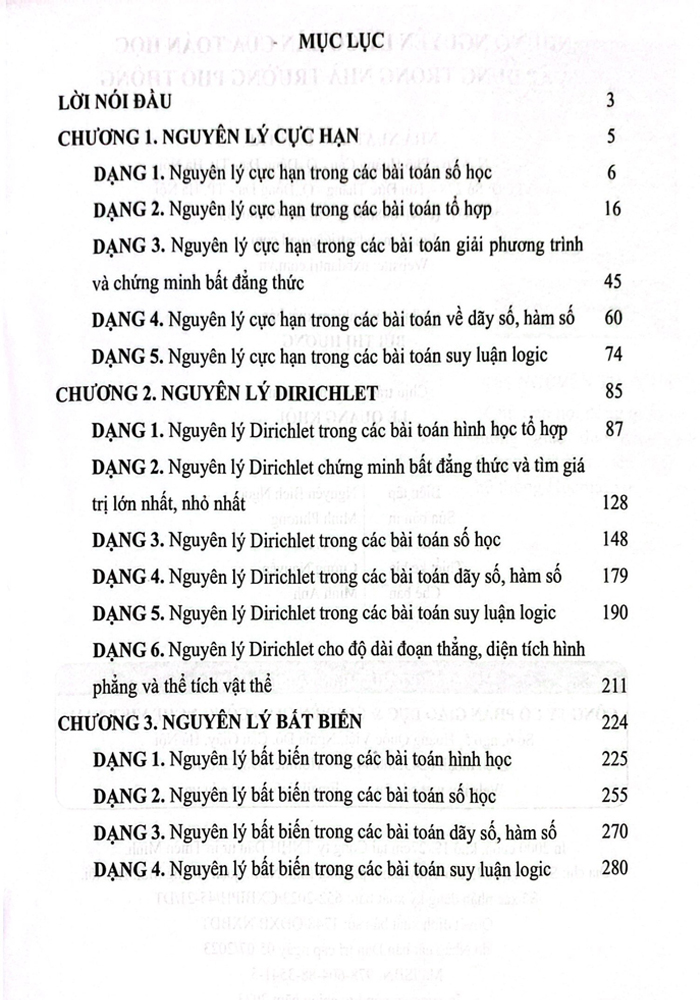 Các nguyên lý cơ bản của Toán học và Áp dụng trong nhà trường phổ thông