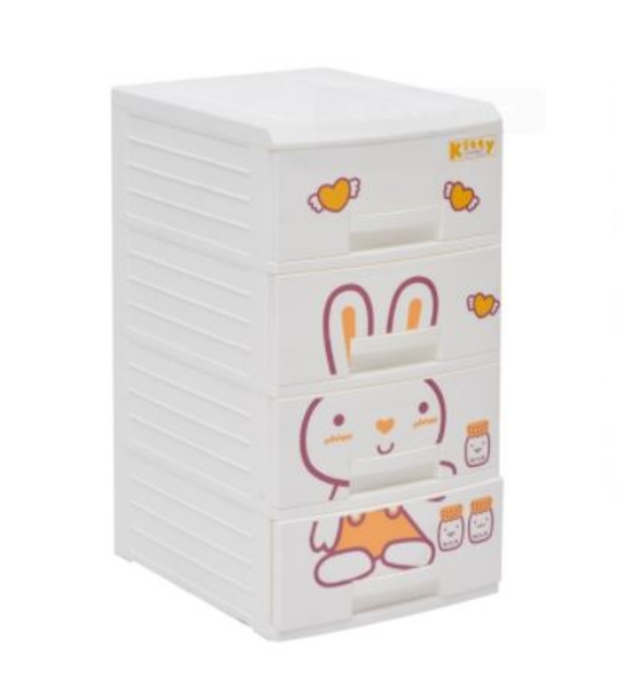 Tủ kitty 4 tầng SL20 + tặng bình nước cho bé- Màu ngẫu nhiên