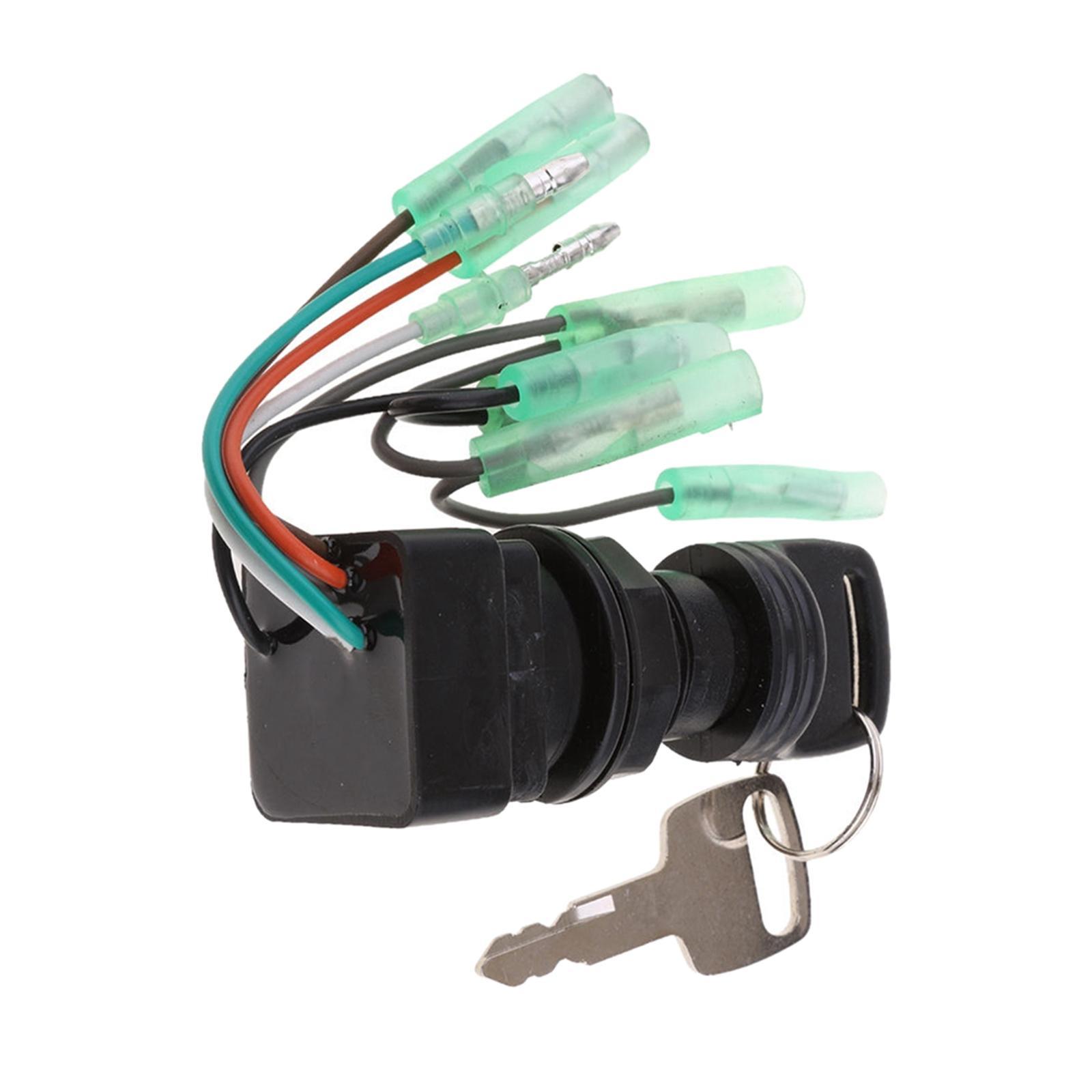 Boat Ignition Key Switch Assembly Sturdy Accessory Parts Easy Installation Outboard Motor Control Box Replacement Upgrade Repair 37110-92E01