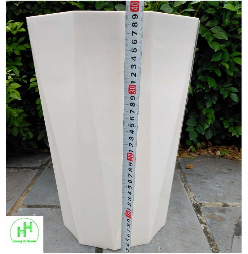 10 Chậu nhựa Kim Cương SO4, KT Miệng 30cm x Cao 40cm - Nhựa Đức Minh