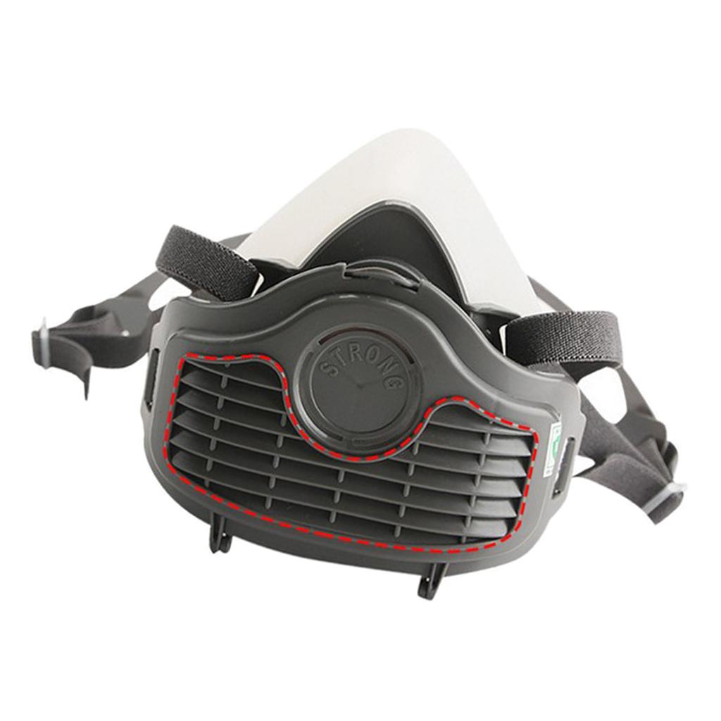 Silica Gel Half Face Dust Mask Breathing Dust-proof Anti-fog Mask