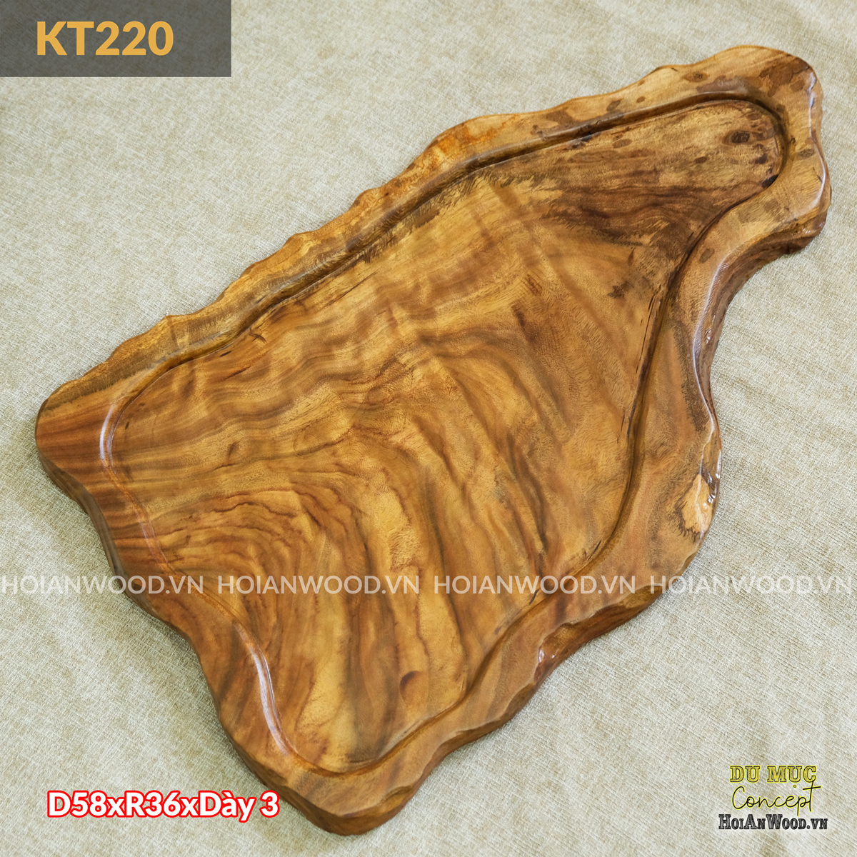 Khay trà gỗ xá xị