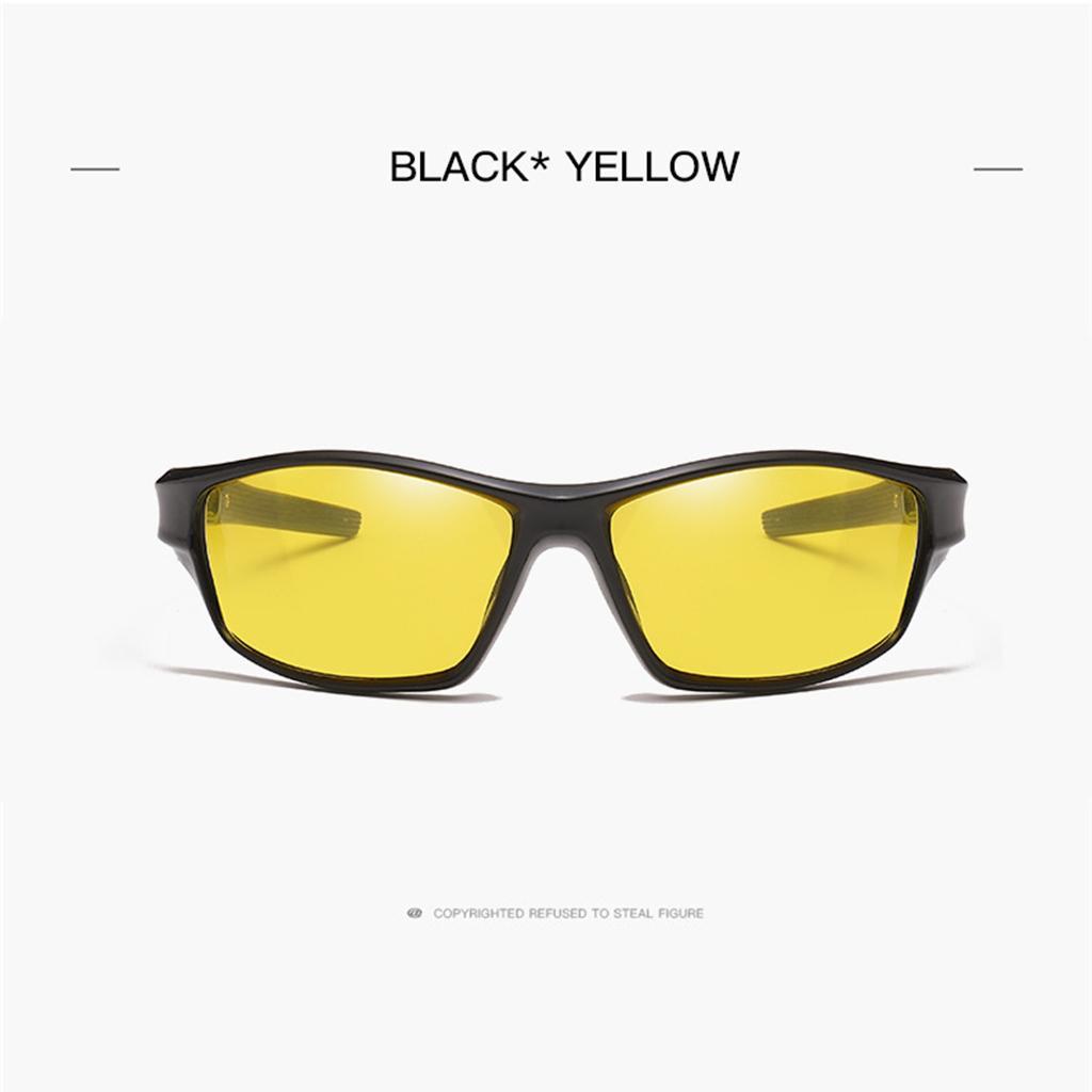 2x Cycling Polarized Goggles Bike Outdoor Sports Sunglasses Yellow