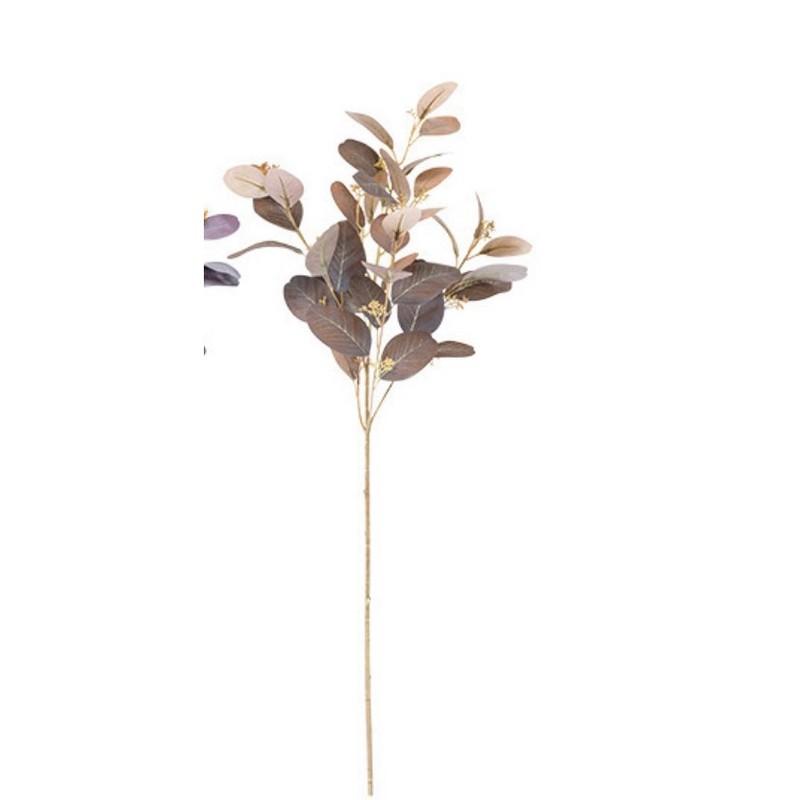 Cành lá bạch đàn mô phỏng cao cấp nhiều nhánh có hoa, hoa giả, hoa lụa cao cấp