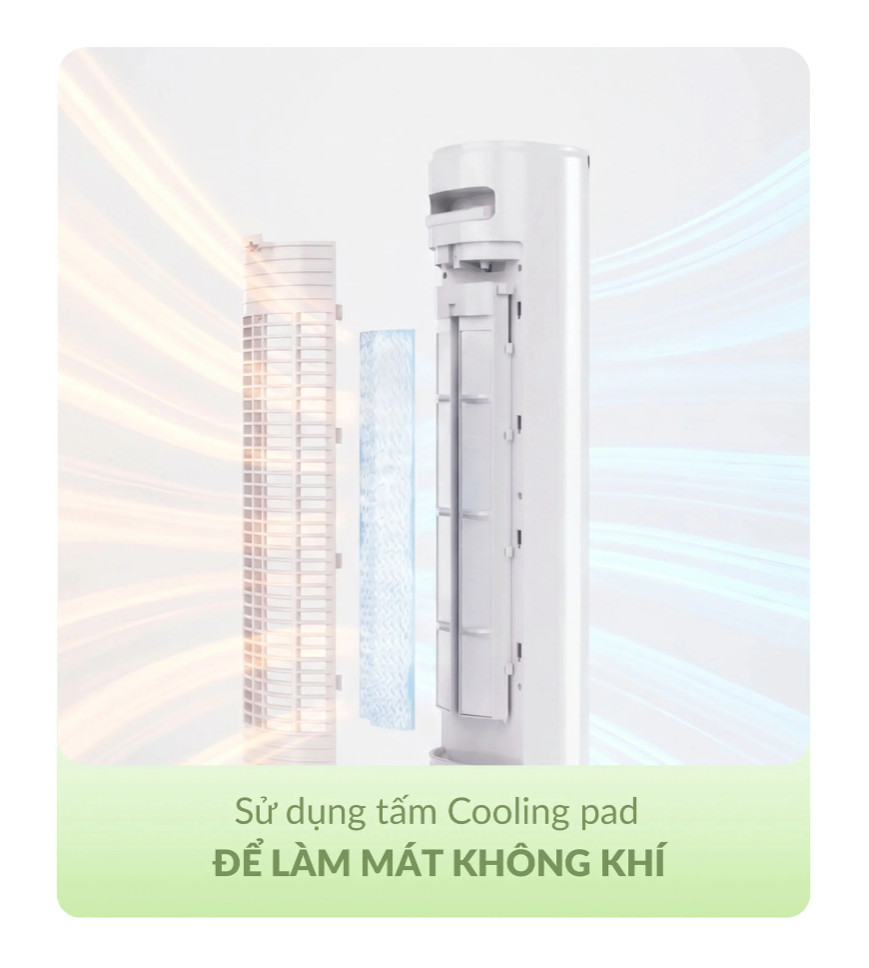 (MODEL NEW 2026) Máy Làm Mát Lọc Khí Ion Âm Haatz HydroIon Breeze Cooler HBC350 Quạt Tháp Haatz Điều Khiển Từ Xa - Hàng Chính Hãng