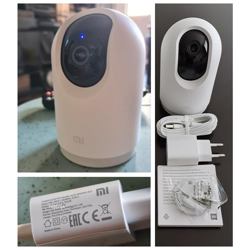 Phiên bản toàn cầu mới Xiaomi Mi 360° Camera an ninh gia đình 2K Pro Baby Monitor 1296P HD Night Vision Intercom Voice Voice Webcam báo động AI Màu sắc: Mi 360 Camera 2K Pro