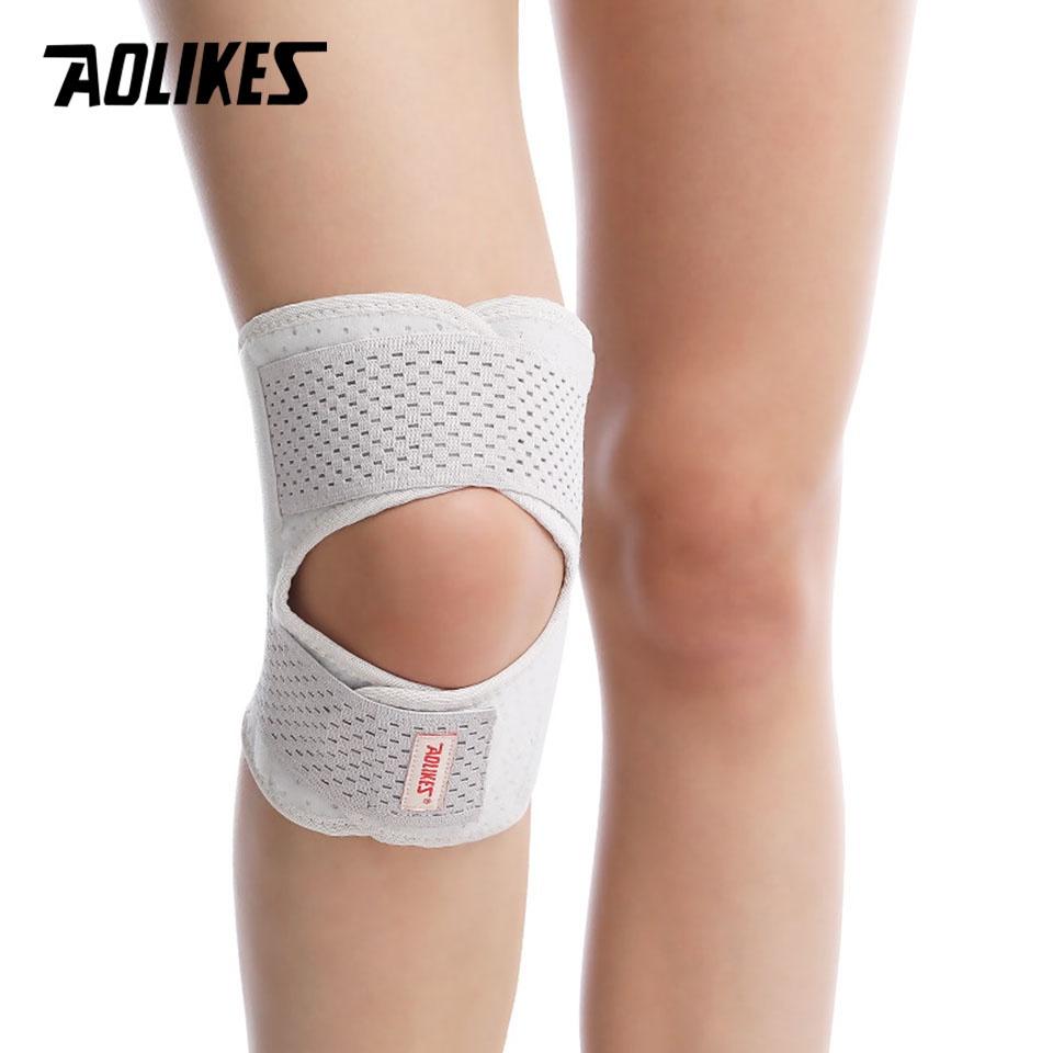Đai bảo vệ đầu gối chạy bộ chính hãng AOLIKES HX-7901 thiết kế kiểu Nhật Knee Support Braces Bó gối thể thao magic