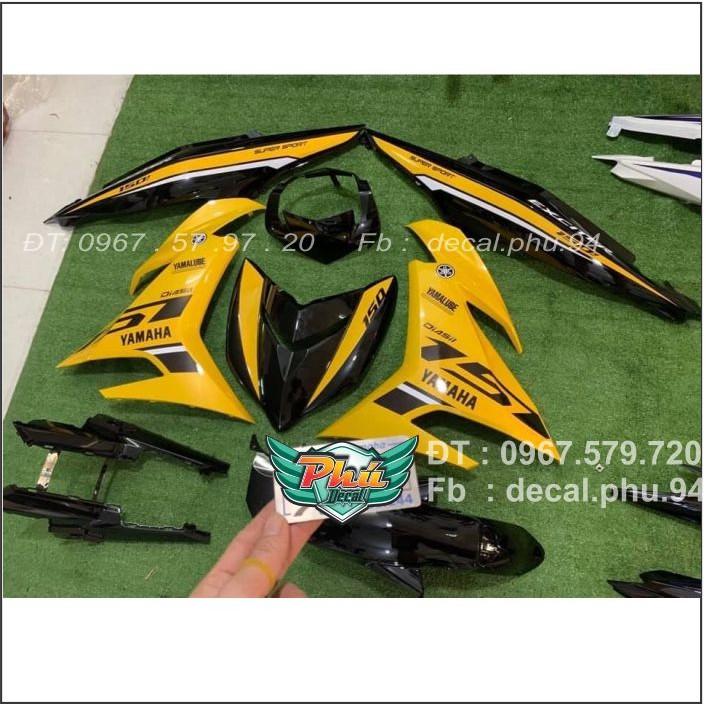 Tem Exciter 150 rời vàng đen