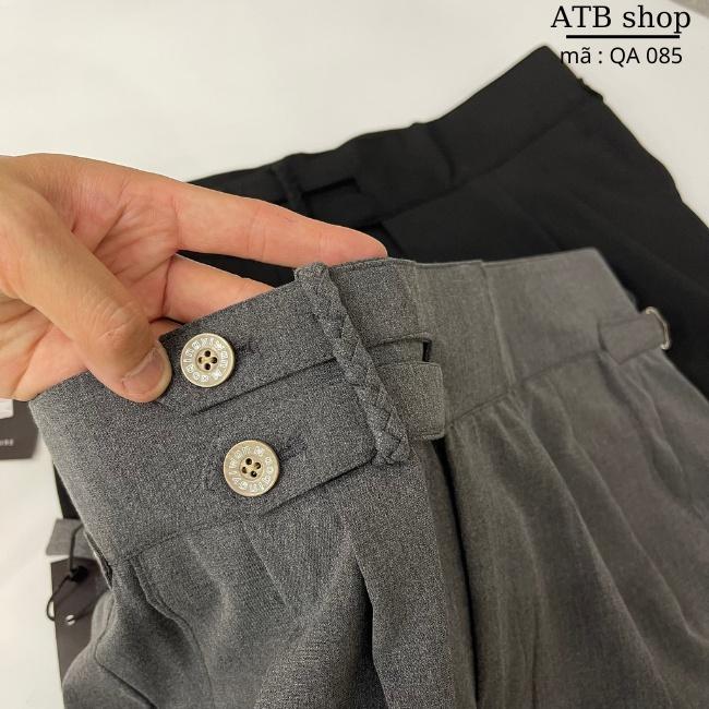 Quần tây cạp cao nam atbshop mã sp QA085 màu đen.xám thiết kế trẻ trung tôn dáng chất liệu vải đẹp co giãn