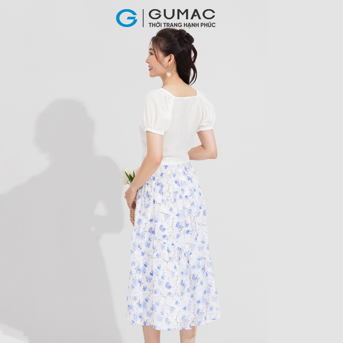 Áo kiểu raglan rút dây GUMAC AD05024