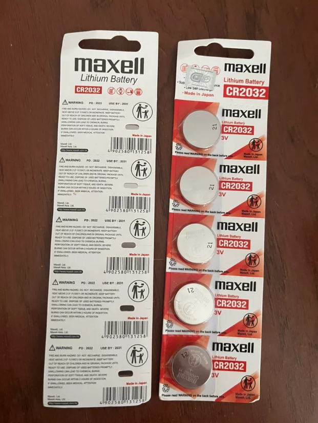 Vĩ 5 viên pin Maxell CR2032 - hàng nhập khẩu - giao màu ngẫu nhiên