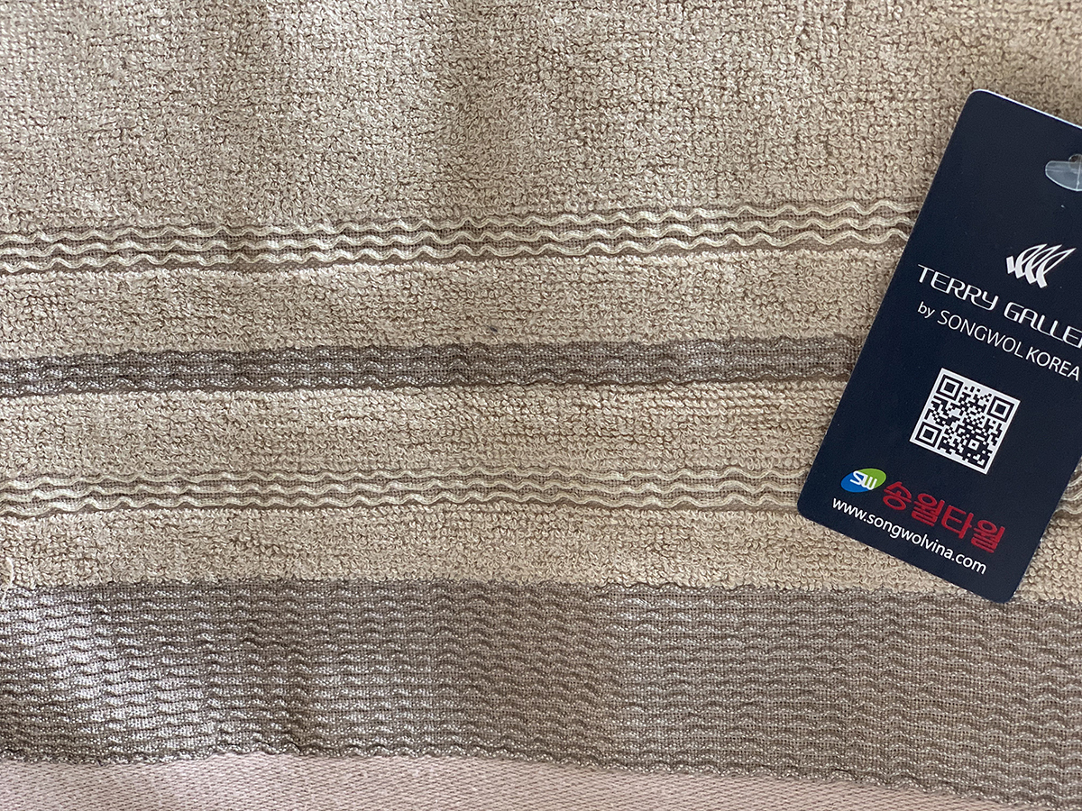 Khăn Mặt Sợi Tre Cao Cấp SONGWOL TG-WAVE  - Hight Quality Bamboo Face  Towel