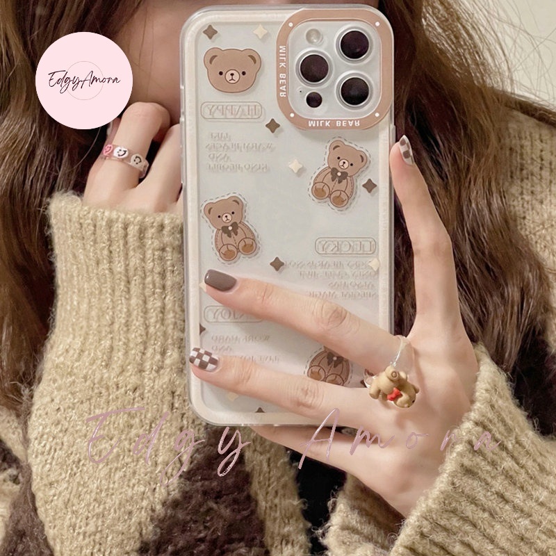 Ốp lưng Iphone chống sốc in hình gấu dành cho Iphone 11 / Phone 11 Pro / Iphone 11 Pro Max / Iphone 12 / Iphone 12 Pro / Iphone 12 Pro Max / Iphone 13 / Iphone 13 Pro / IPhone 13 Pro Max / Iphone 14/ Iphone 14 Pro / Iphone 14 Pro Max