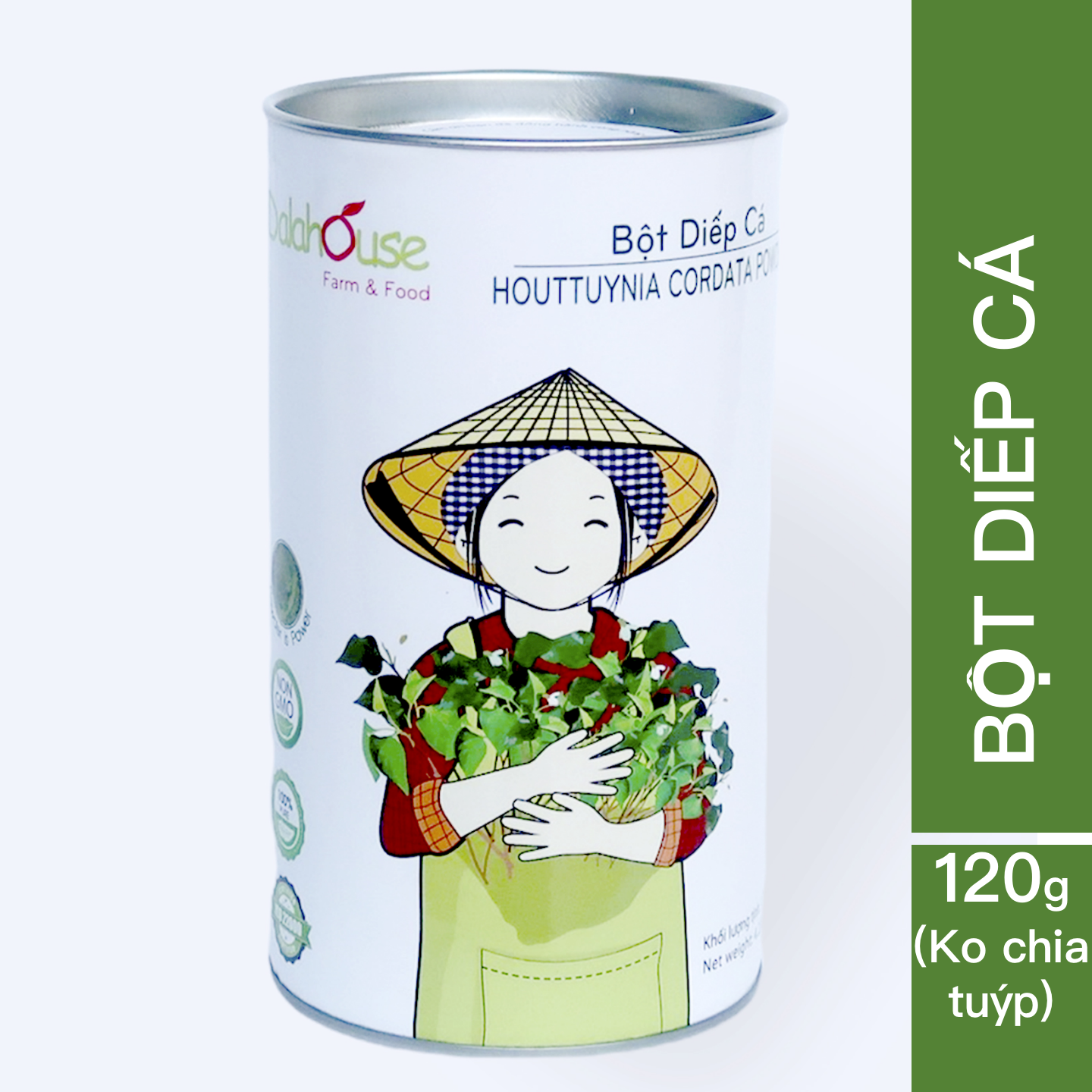 Bột Diếp Cá Sấy Lạnh Dalahouse - Nguyên Chất 100% (100% Natural Houttuynia cordata Powder)