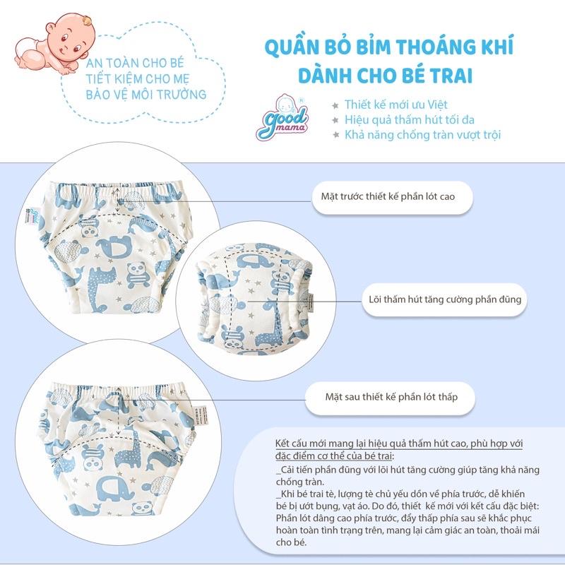 Quần bỏ bỉm 6 Lớp cao cấp dành cho bé trai và bé gái từ 4-17Kg