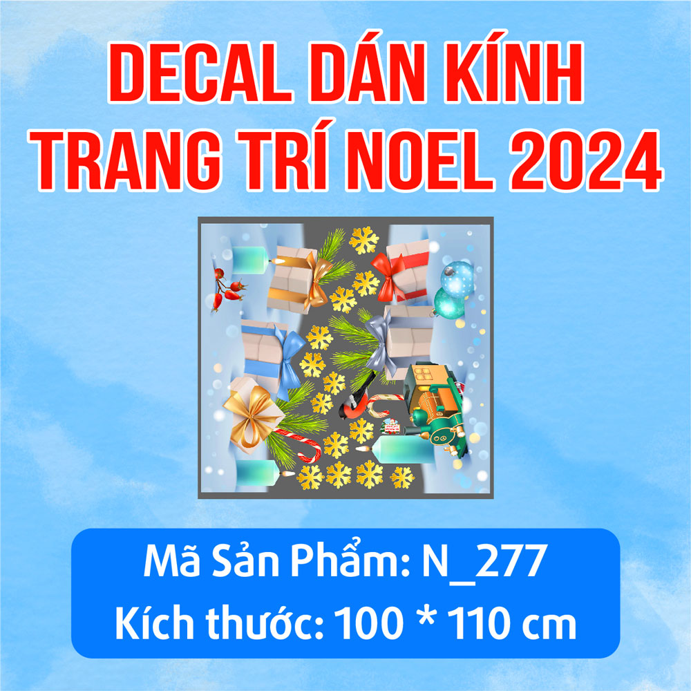 DECAL TRANG TRÍ NOEL 2024 CHO KHÁCH SẠN