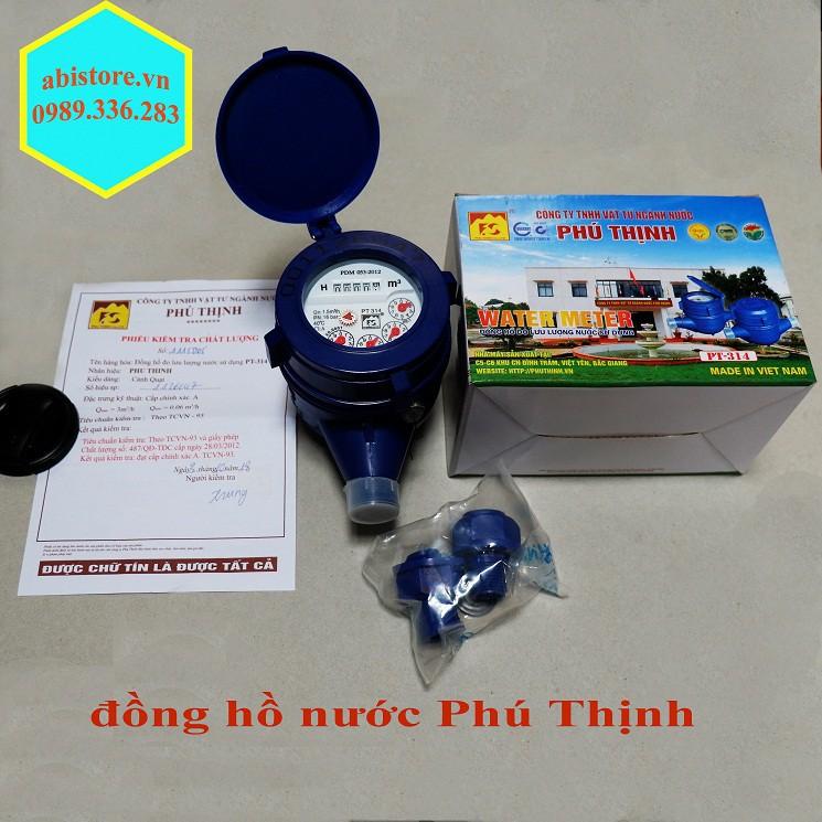 ĐỒNG HỒ ĐO LƯU LƯỢNG NƯỚC PHÚ THỊNH PT314, ĐỒNG HỒ NƯỚC