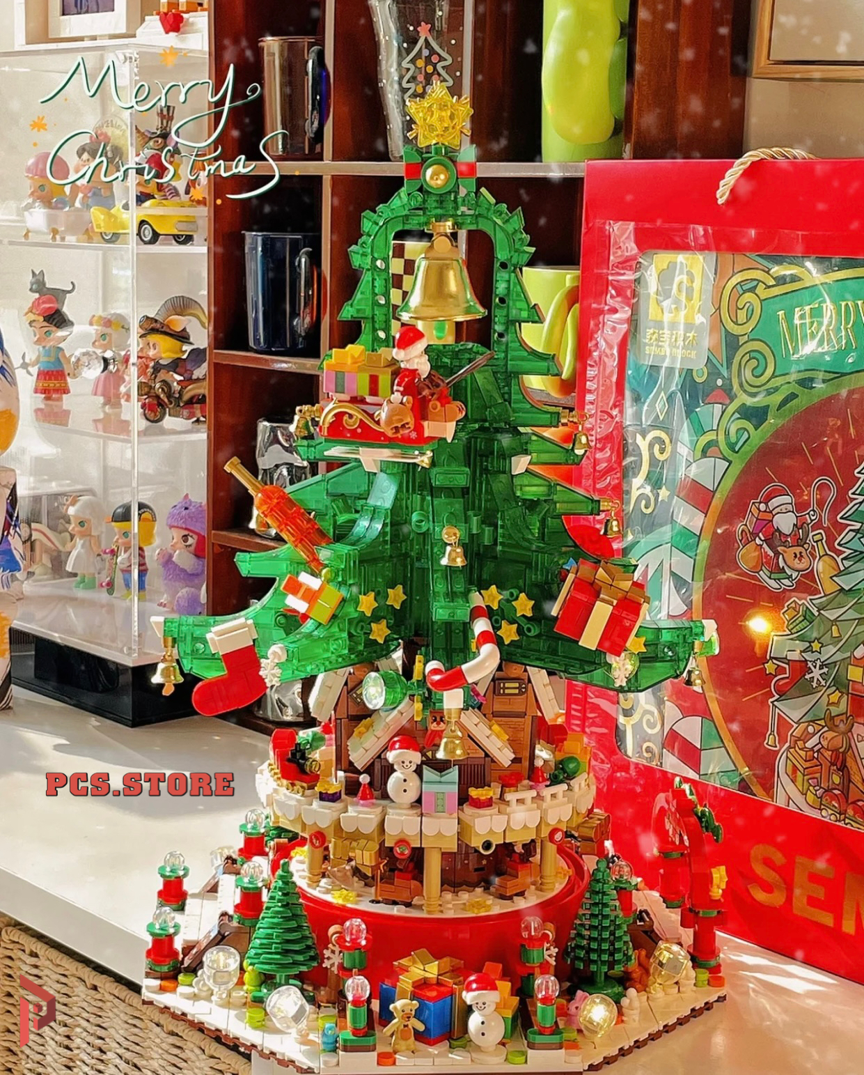 Đồ Chơi Lắp Ráp Mô Hình Cây Thông Noel Sembo 42cm - PCS STORE