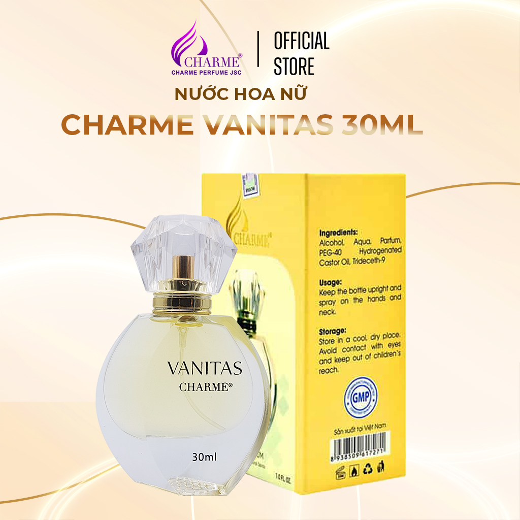 Nước hoa nữ lưu hương lâu, Charme Vanitas, phù hợp cho các bạn nữ trẻ trung, năng động cả ngày, 30ml