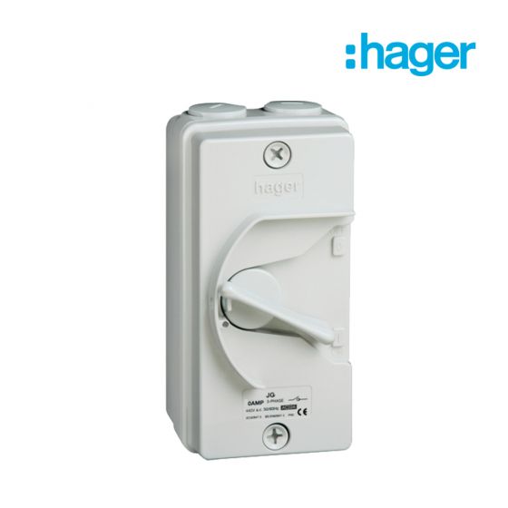 Cầu Dao Cách Ly 2P 40A IP66 - Dòng AC22A Hager - JG240U