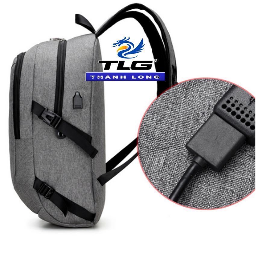 ️️ Ba lô nam nữ kèm cổng sạc USB Đồ Da Thành Long TLG 208199