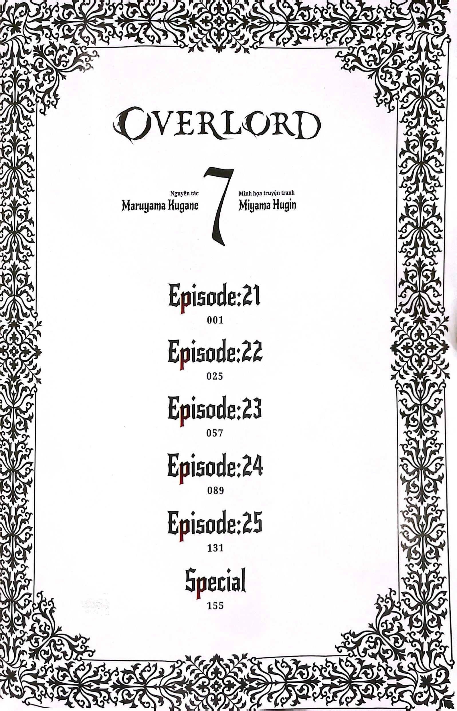 OVERLORD - Tập 7 (Phiên Bản Manga)