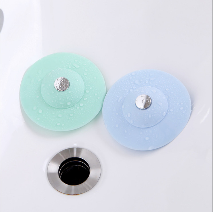 Miếng ngăn rác và giữ nước bồn rửa chén, lavabo, bồn rửa mặt GD247-LCRCC (giao màu ngẫu nhiên)