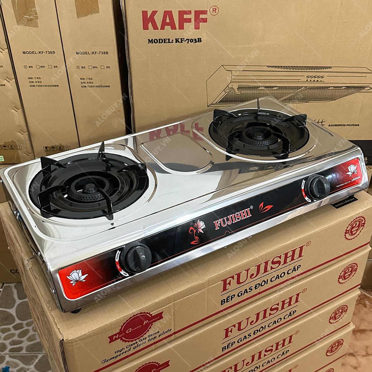 Bếp gas INOX FUJISHI FJ-330IN - ĐIẾU GANG ĐÚC LỬA LỚN - Đun nấu nhanh + Tiết kiệm gas - Hàng chính hãng
