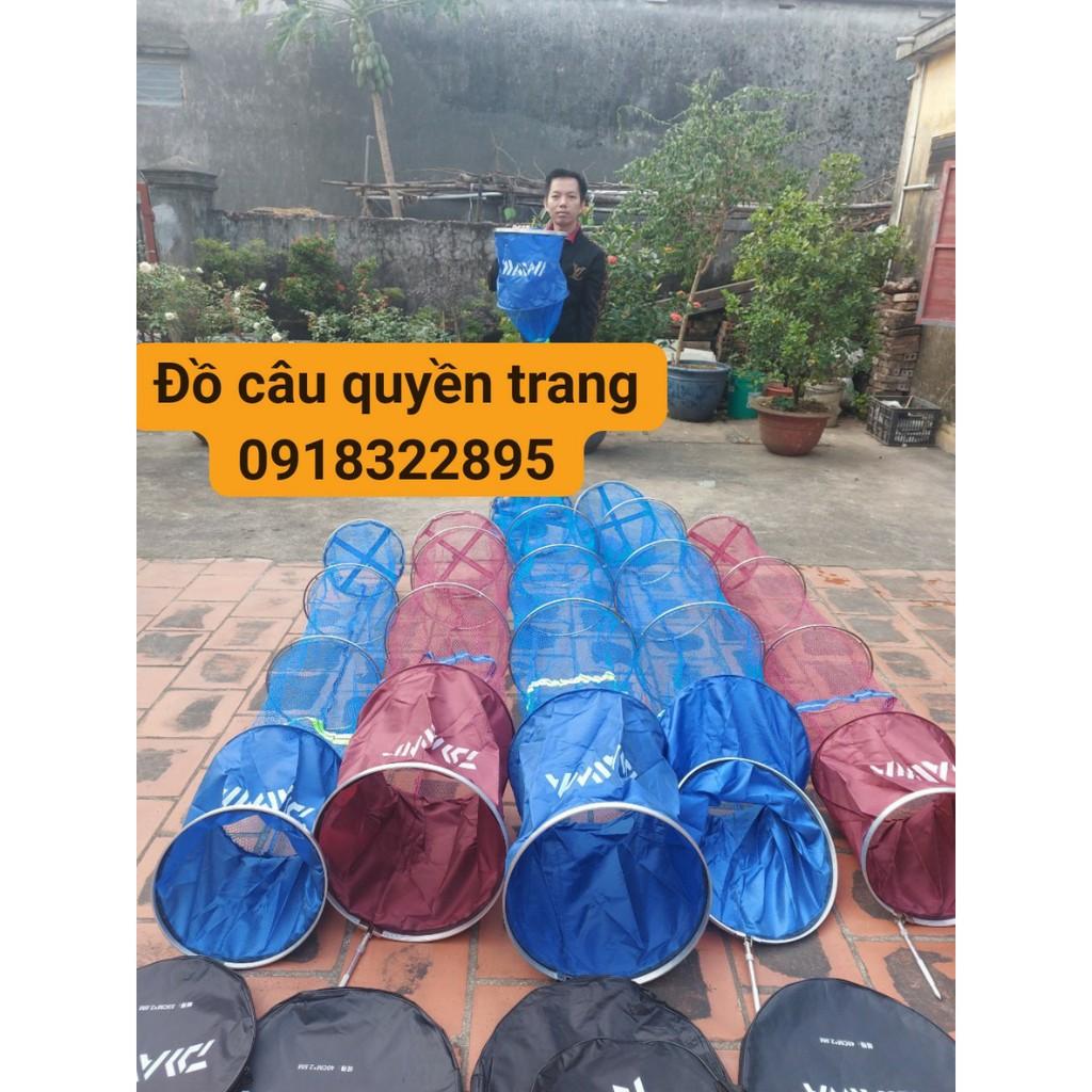 Rọng đựng cá chất liệu dù.giỏ đựng cá vành chất liệu inox(kích thước vành 40cm