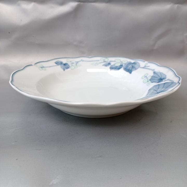 Đĩa sứ sâu 21CM Hoa Nho Xanh Hàng Cao Cấp