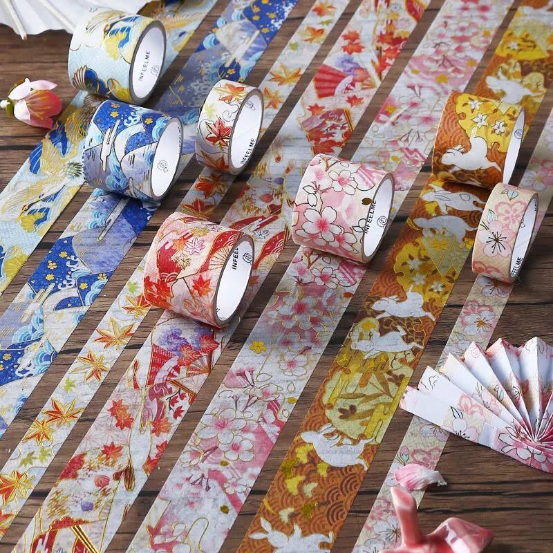 washi tape băng dính cổ trang sẵn