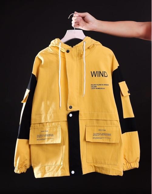 Áo khoác kaki form rộng W.I.N.D QH010