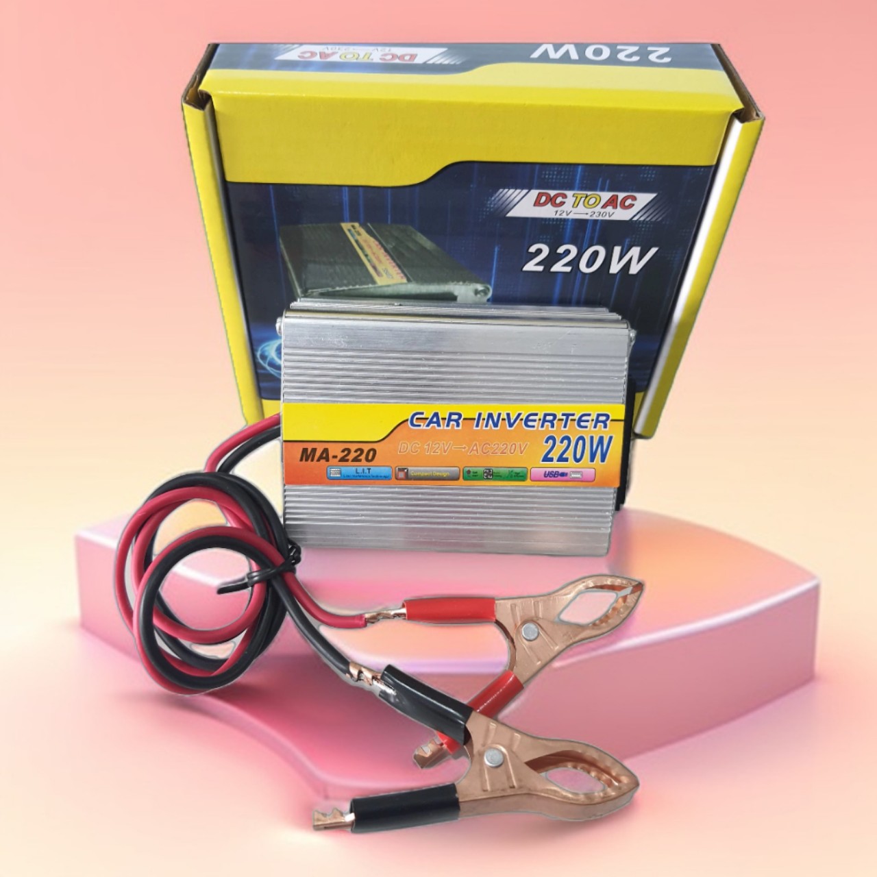 Kích Chuyển Đổi Điện 12V Lên 220V - 220W: Giải Pháp An Toàn Khi Mất Điện Cho Gia Đình Và Xe Ô Tô, ĐÈN TRANG TRÍ