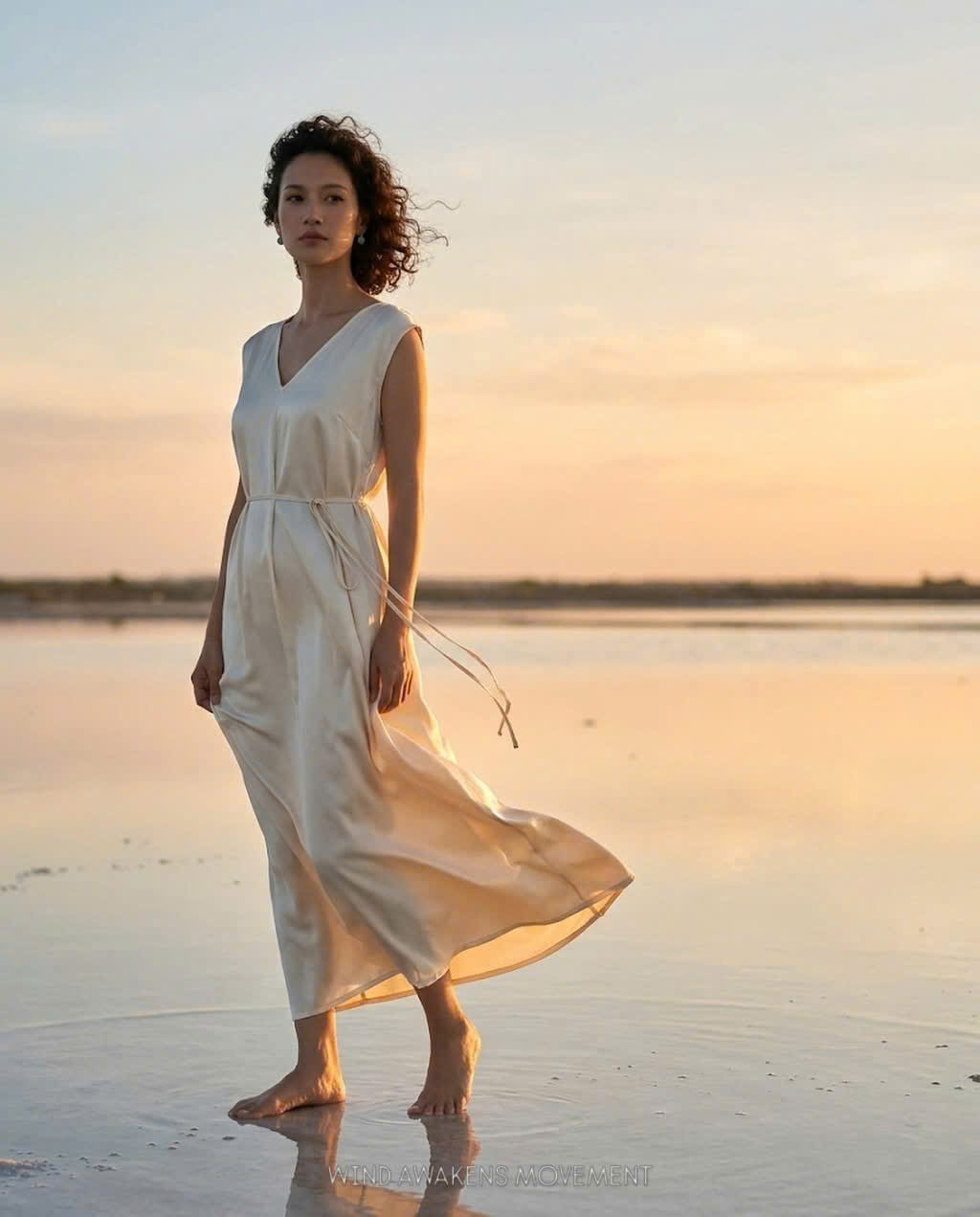 Đầm Suông Maxi Lụa Tơ Tằm Tĩnh Hải DRE202 Thời trang thiết kế Hity