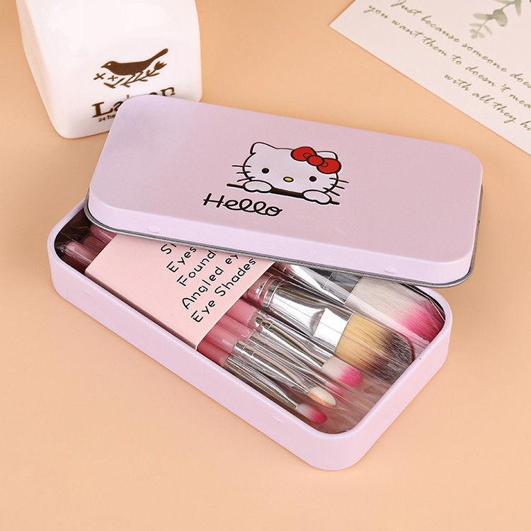 Bộ Cọ Makeup &quot; Prssent for Angel&quot; hộp thiếc mini siêu tiện lợi ( 7 cây )