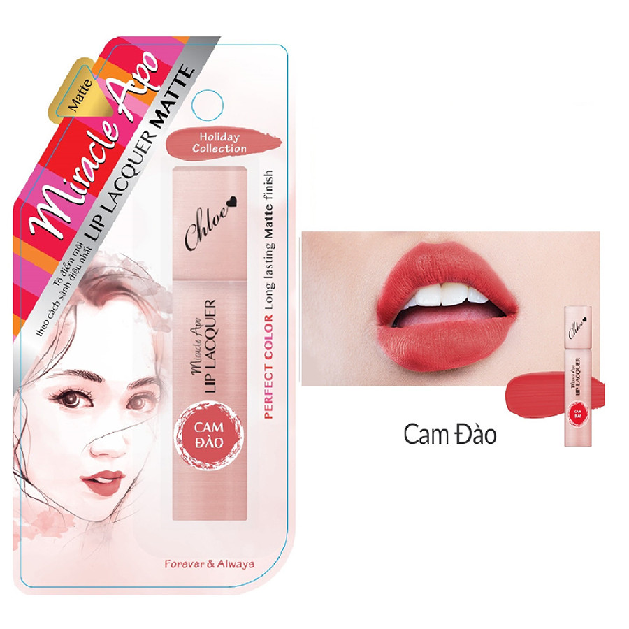 Son Kem Lì Miracle Apo Lip Lacquer Matte Holiday Collection