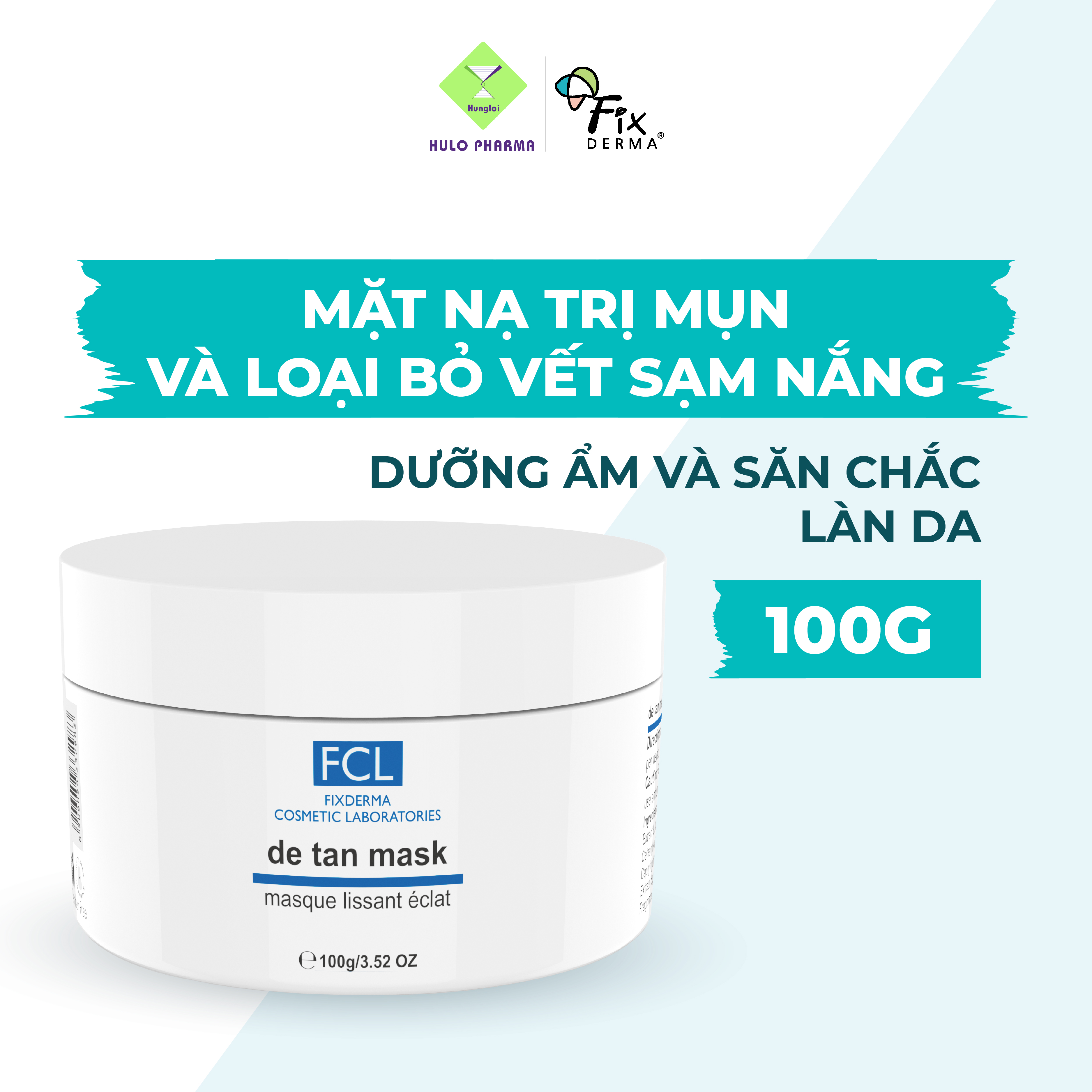 Mặt Nạ Cho Da Dầu Mụn FCL De Tan Mark Giúp Làm Sạch Bã Nhờn, Giảm Mụn, Dưỡng Ẩm và Làm Sáng Da 100g - Hùng Lợi