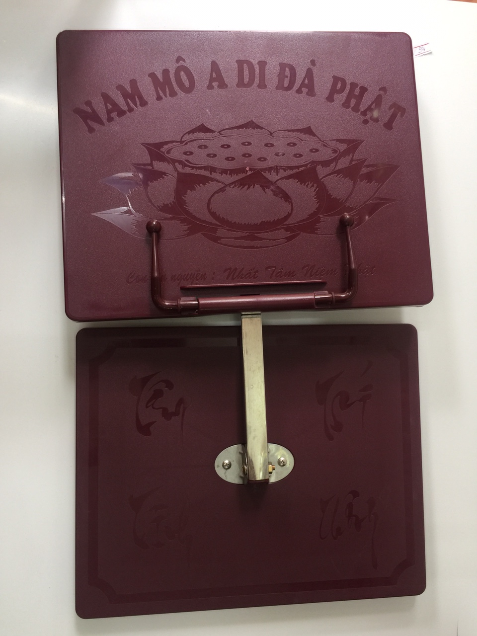 Kệ đọc kinh nhựa thân inox không rỉ mãll110