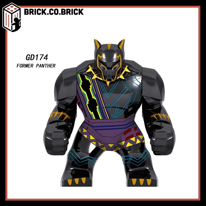 Lắp Ráp Mô hình Đồ Chơi Người Báo Đen bigfig Black Panther hoạ tiết nhiều màu GD174 GD176 - GD176