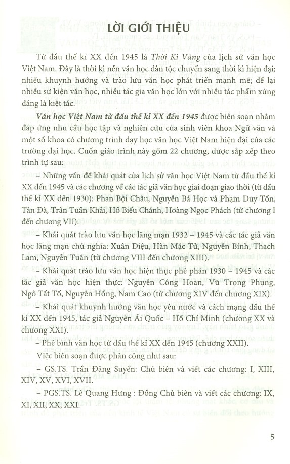 Văn Học Việt Nam Từ Đầu Thế Kỉ XX Đến 1945