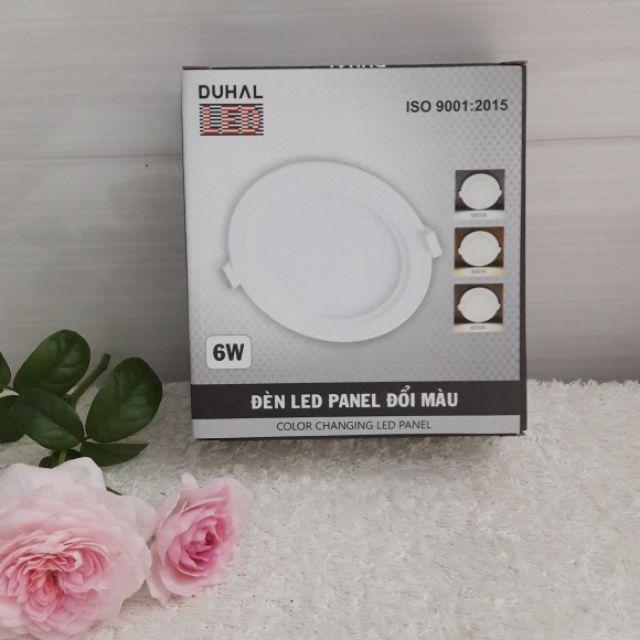 Đèn Led panel âm trần đổi màu 6W Duhal