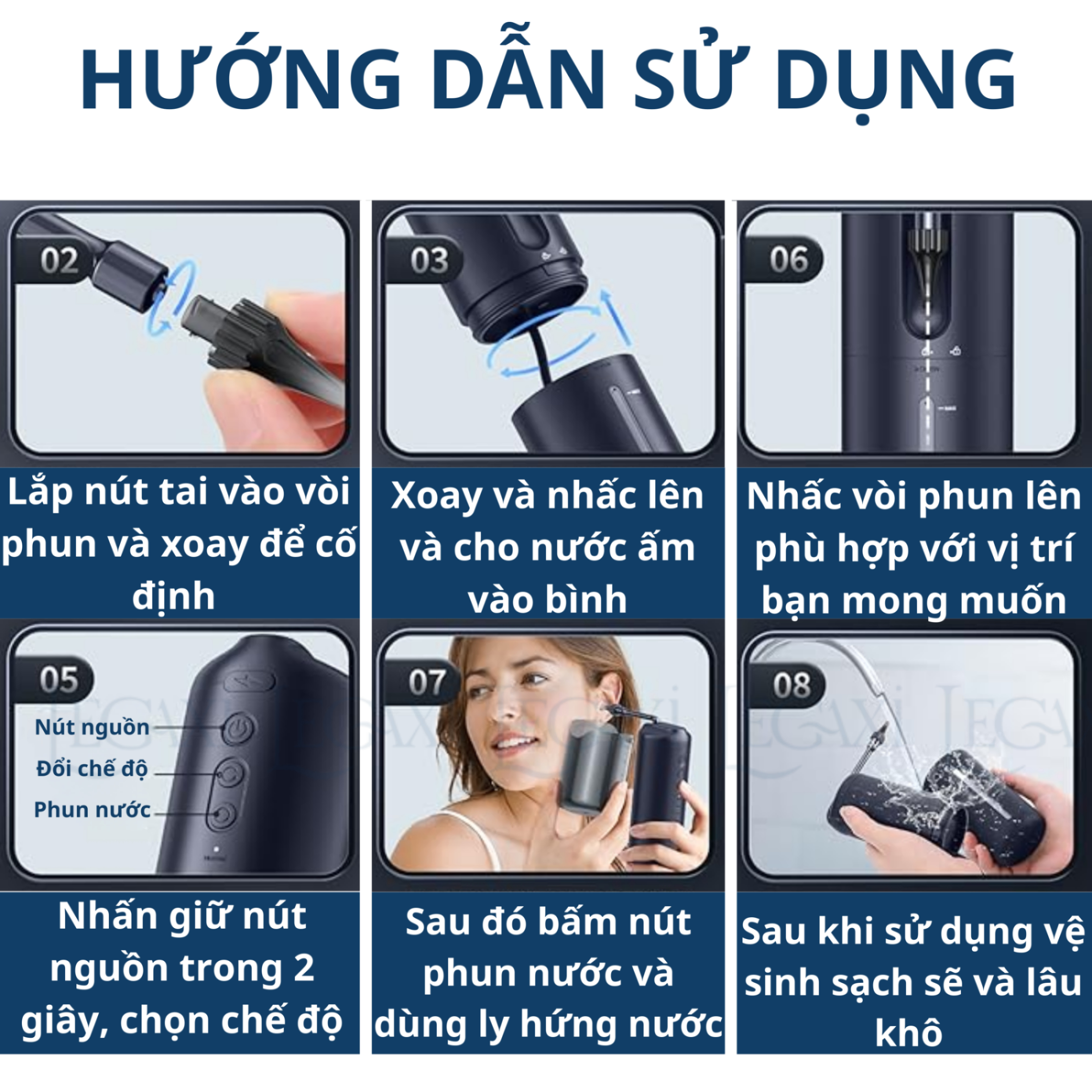 Máy Rửa Tai Bằng Nước Tự Động, Dụng Cụ Lấy Ráy Tai Thông Minh Lấy Sạch Ráy Tai An Toàn Cho Gia Đình